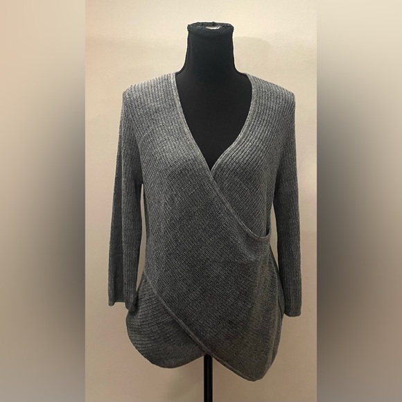 9- Charcoal V-Neck Sweater Size L
